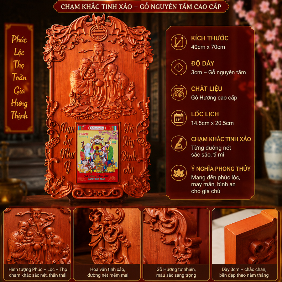 lich go treo tuong PLT-go-huong image lich go treo tuong Các Mẫu Lịch Gỗ Phúc Lộc Thọ Được Yêu Thích Năm 2027 – Quà Tặng Tết Sang Trọng, Ý Nghĩa