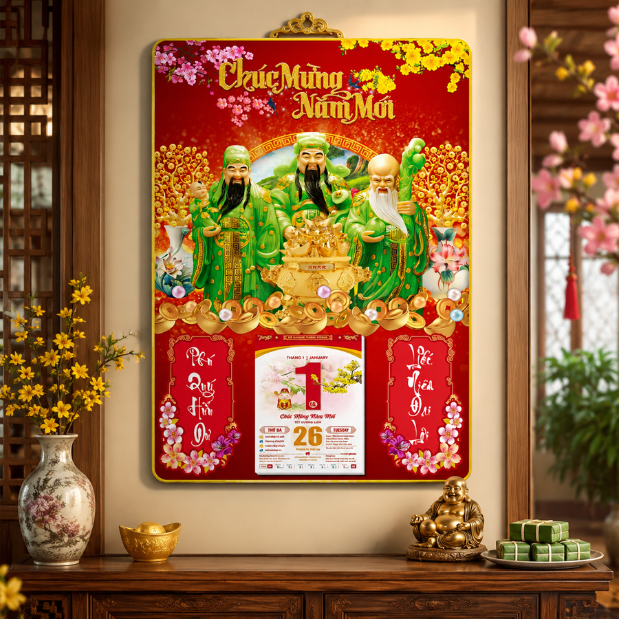 lich go treo tuong PLT image lich go treo tuong Các Mẫu Lịch Gỗ Phúc Lộc Thọ Được Yêu Thích Năm 2027 – Quà Tặng Tết Sang Trọng, Ý Nghĩa