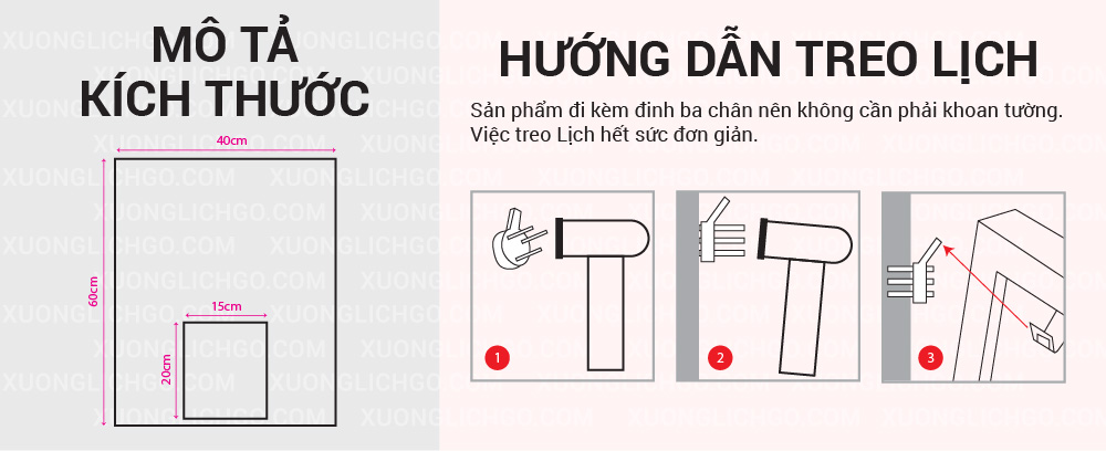 lich go treo tuong LỊCH GỖ B&Igrave;NH HỒ L&Ocirc; - XLG568 