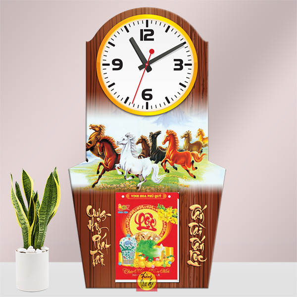 Lịch Đồng Hồ Treo Tường - XLG506