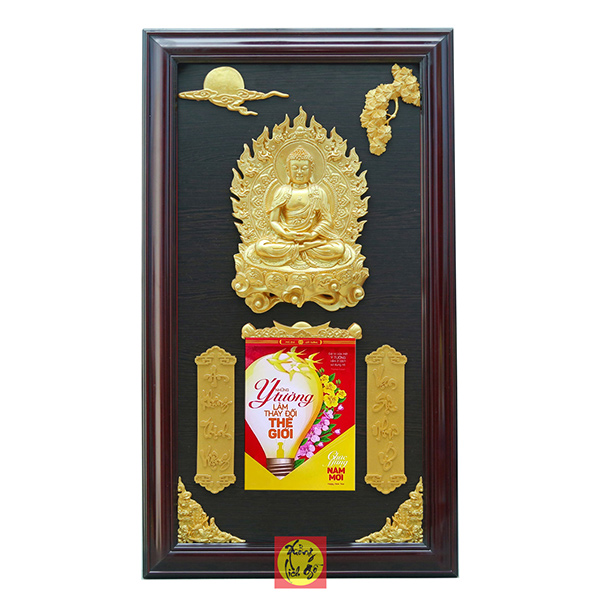 LỊCH GỖ TREO TƯỜNG PHẬT ADIĐ&Agrave; - XLG42