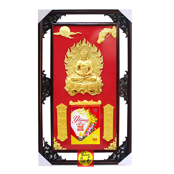 LỊCH GỖ TREO TƯỜNG PHẬT ADIĐ&Agrave; - XLG43
