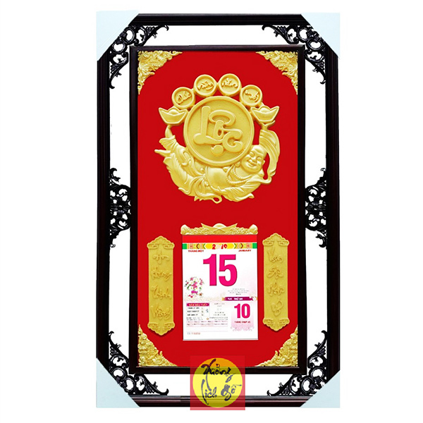 LỊCH GỖ TREO TƯỜNG DI LẶC LỘC - XLG47