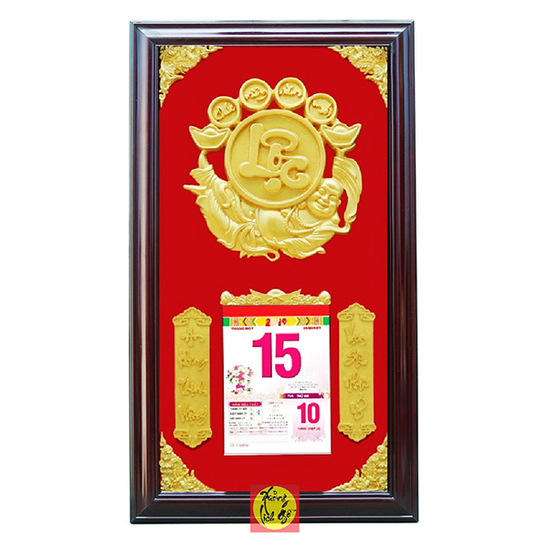 LỊCH GỖ TREO TƯỜNG DI LẶC LỘC - XLG48